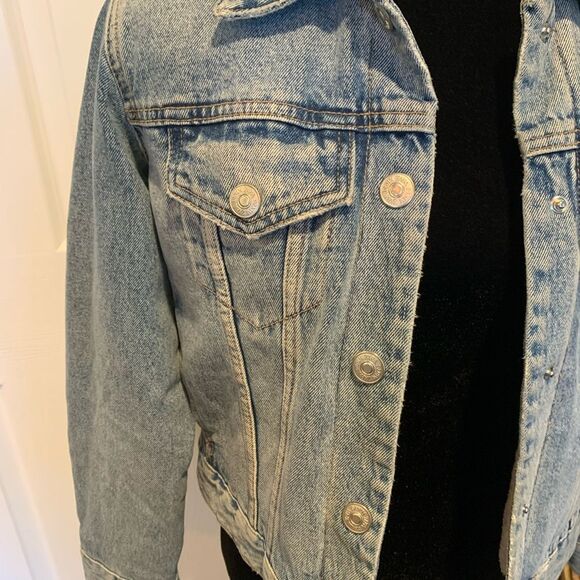 ZARA Jean Jacket Womens Sz Small - Picture 2 of 10